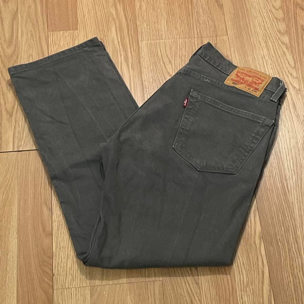 Levi's 505 Men’s 32x30 (32x28) Straight Fit Jeans Iron Stone Gray Denim Classic
